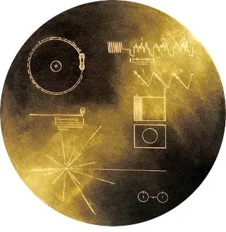The Golden Record, an engraved gold disc