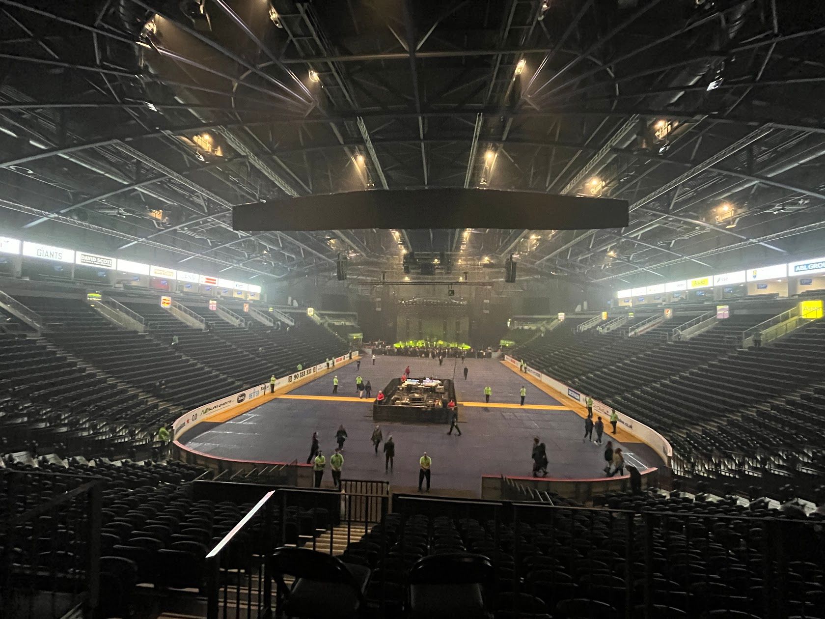 The largely empty SSE arena just before people started piling in