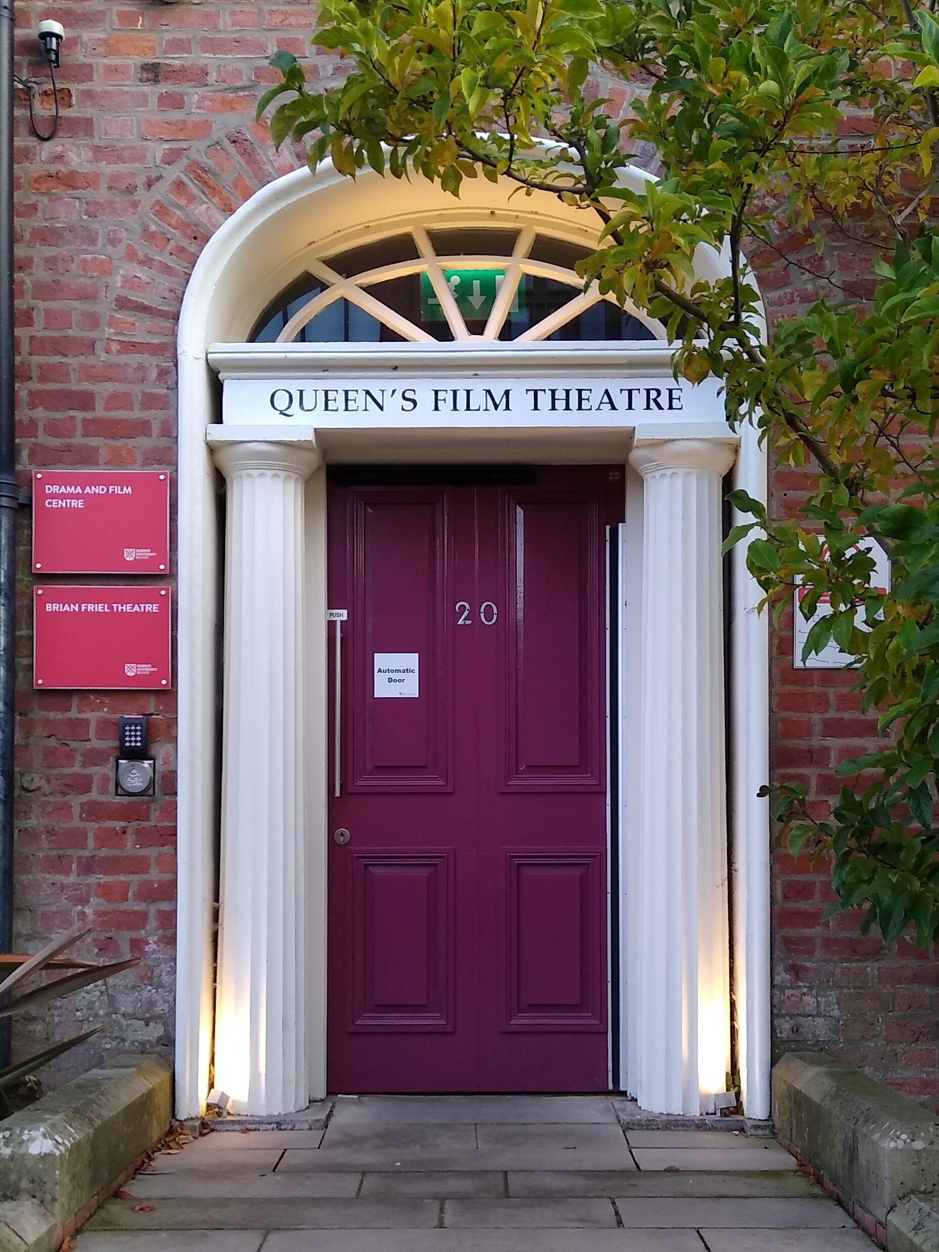 The entrance to QFT Belfast